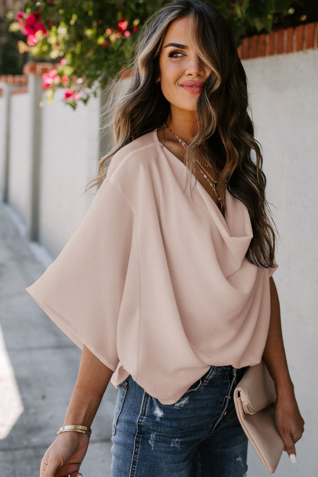 Desk to Dinner Draped Blouse | Blouses & Shirts