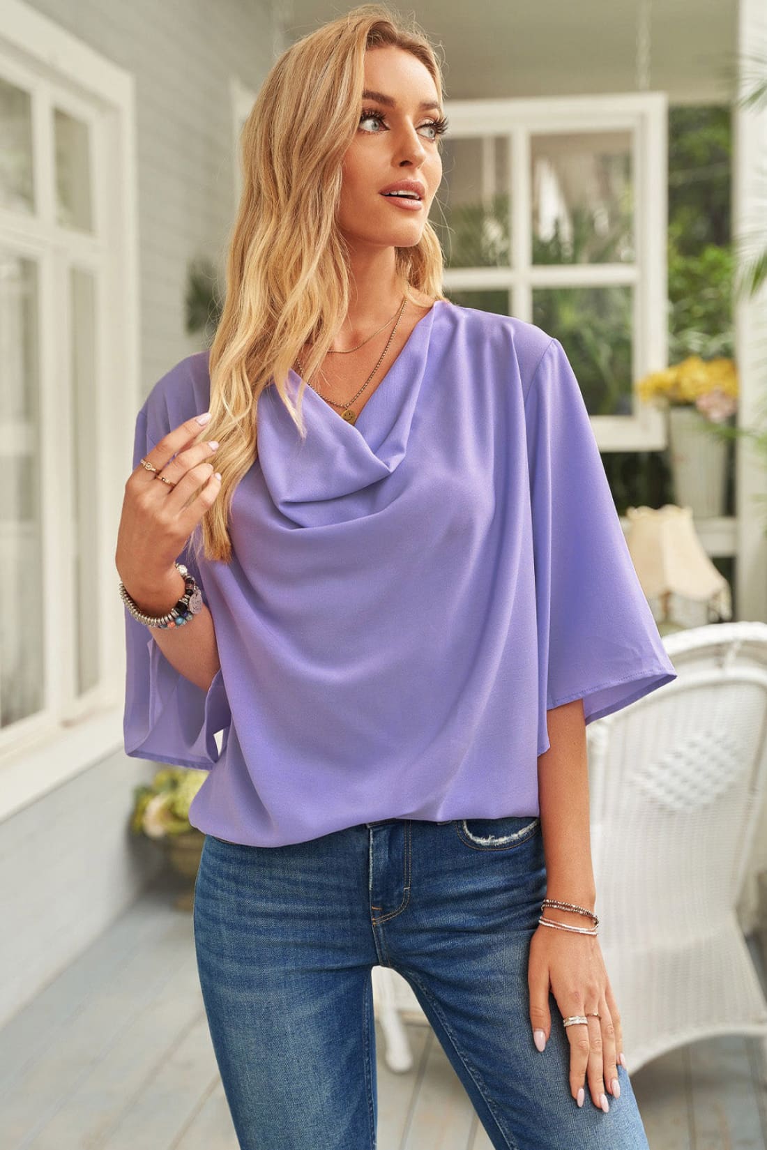 Desk to Dinner Draped Blouse | Blouses & Shirts