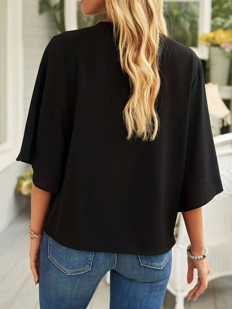 Desk to Dinner Draped Blouse - Pre-Order