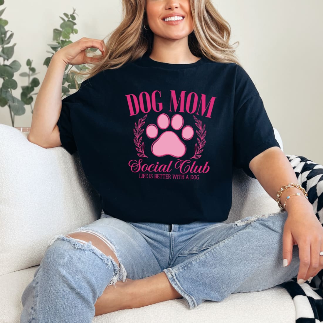 Dog Mom Social Club Graphic Tee | Womens