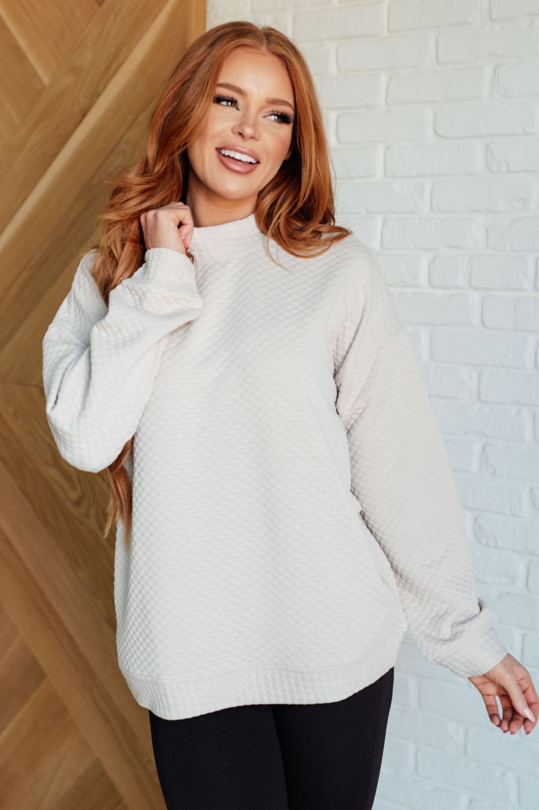 Don’t Change Anything Mock Neck Pullover | Tops