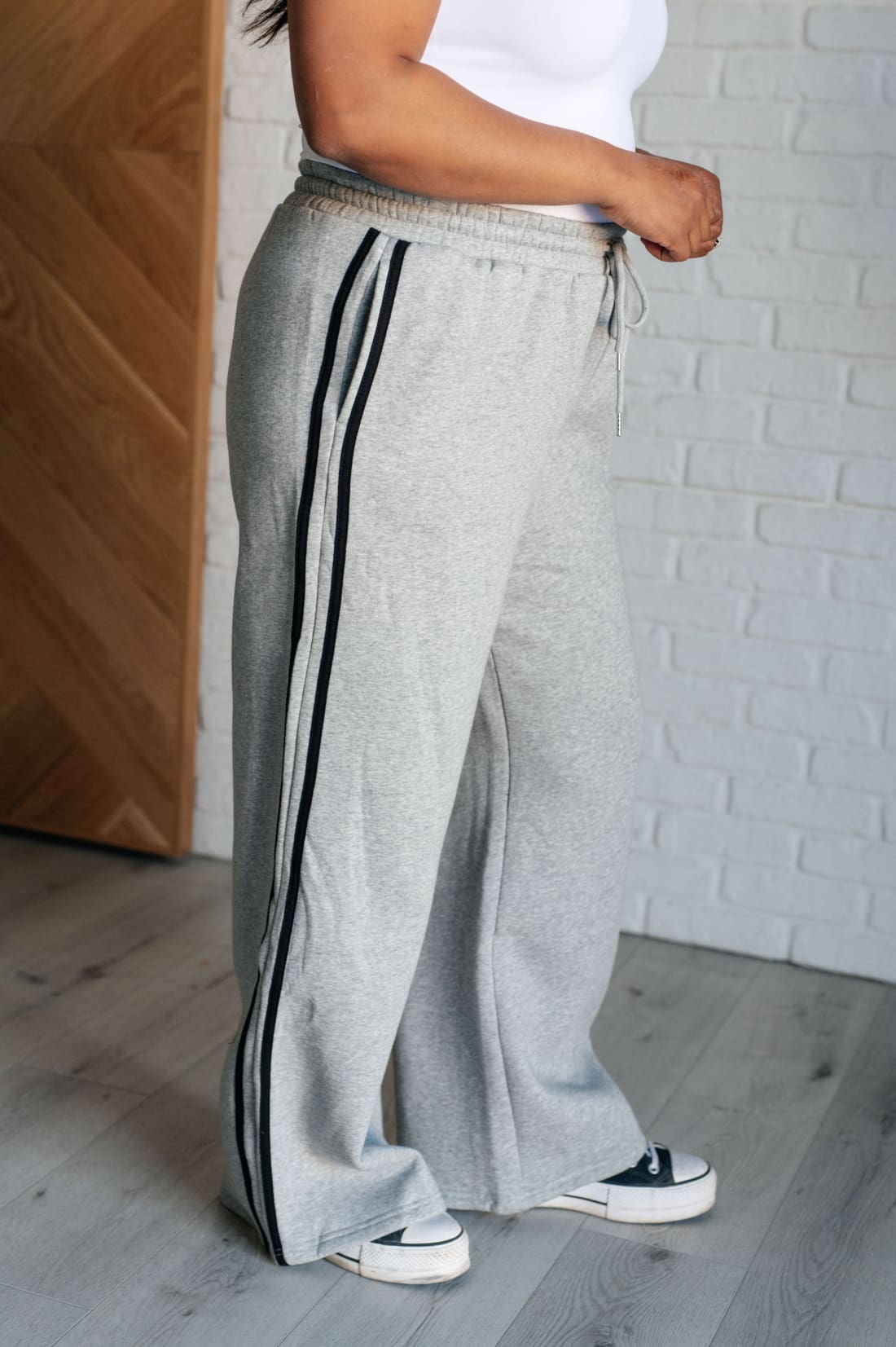 Don’t Get Stuck Stripe Detail Sweatpants | pants