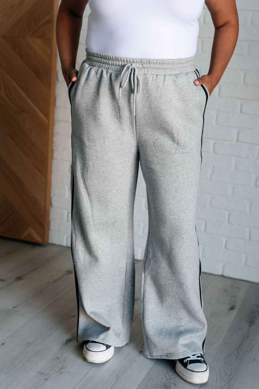 Don’t Get Stuck Stripe Detail Sweatpants | pants