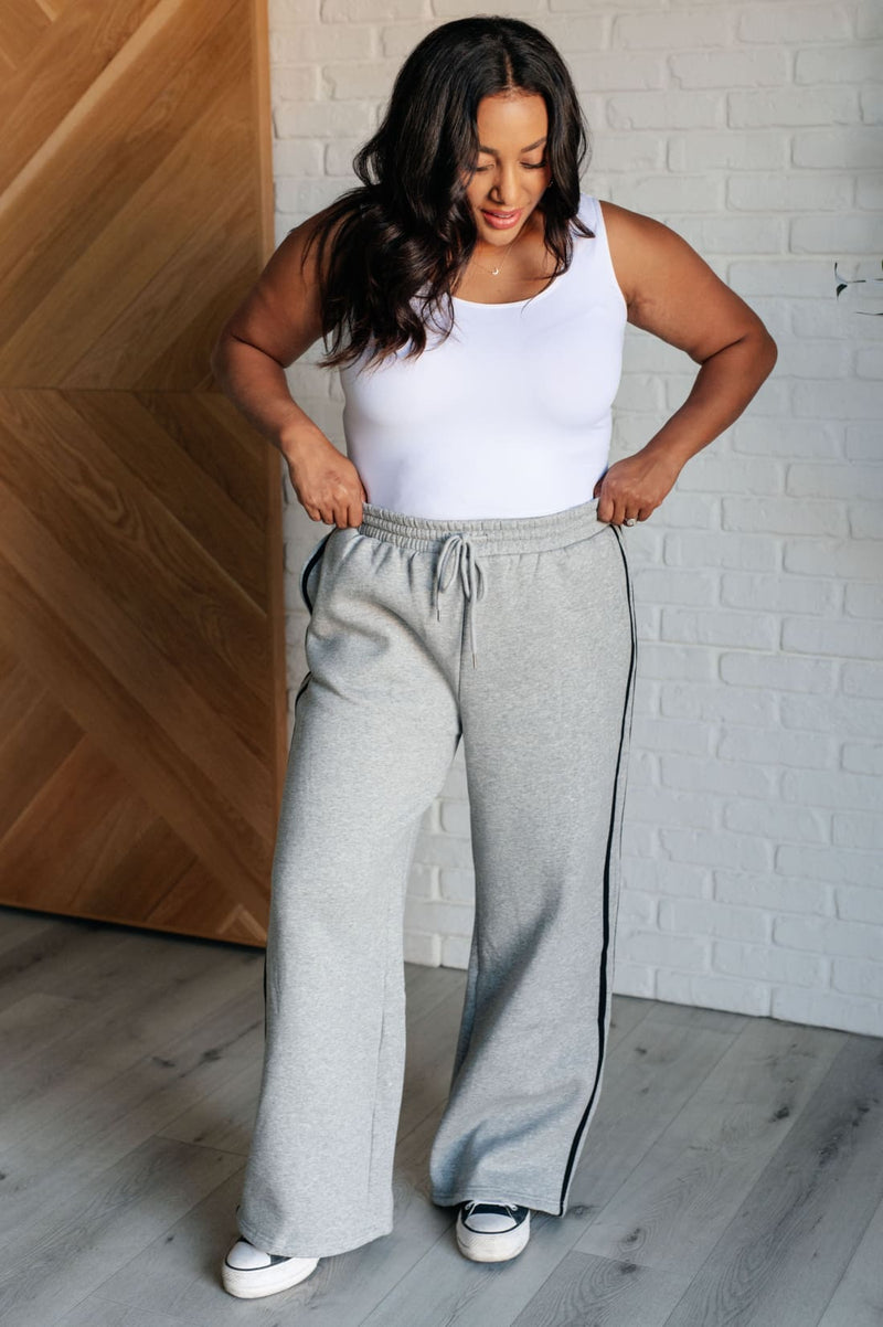 Don’t Get Stuck Stripe Detail Sweatpants