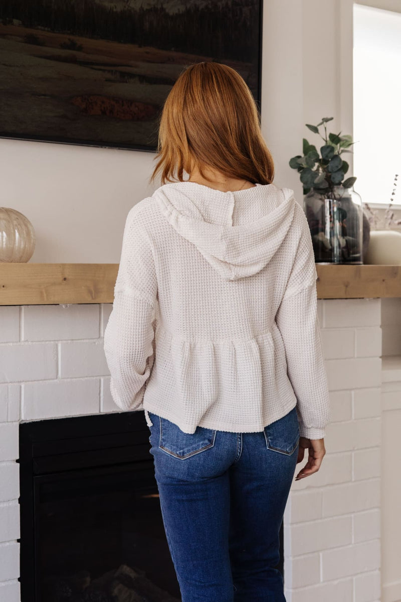 Don’t Waffle About Waffle Knit Hoodie