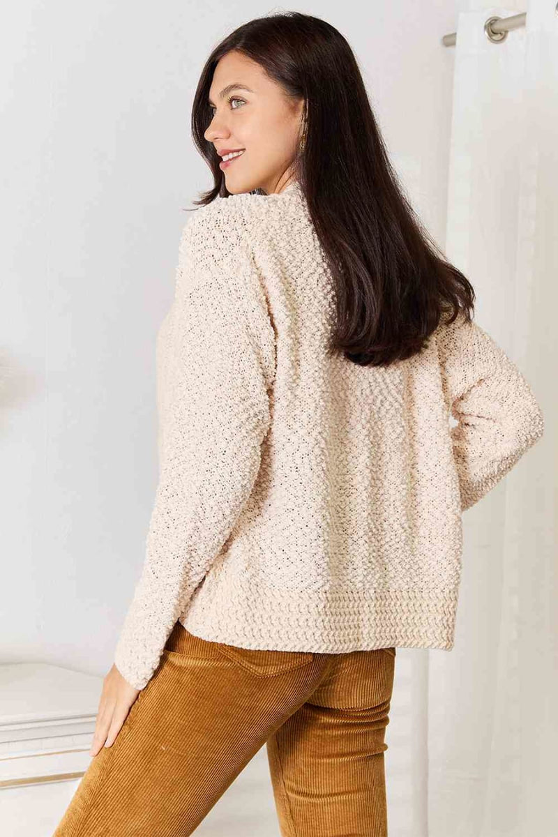 Double Take Open Front Long Sleeve Cardigan | Sweaters & Cardigans