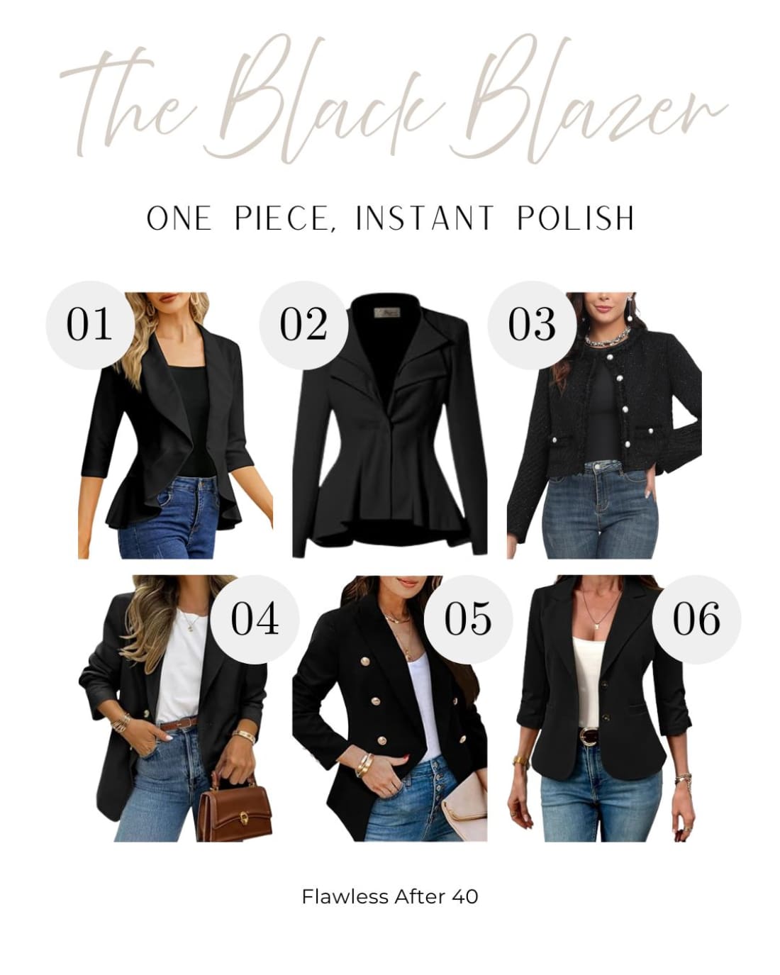 Women’s Black Blazers Editor’s Picks