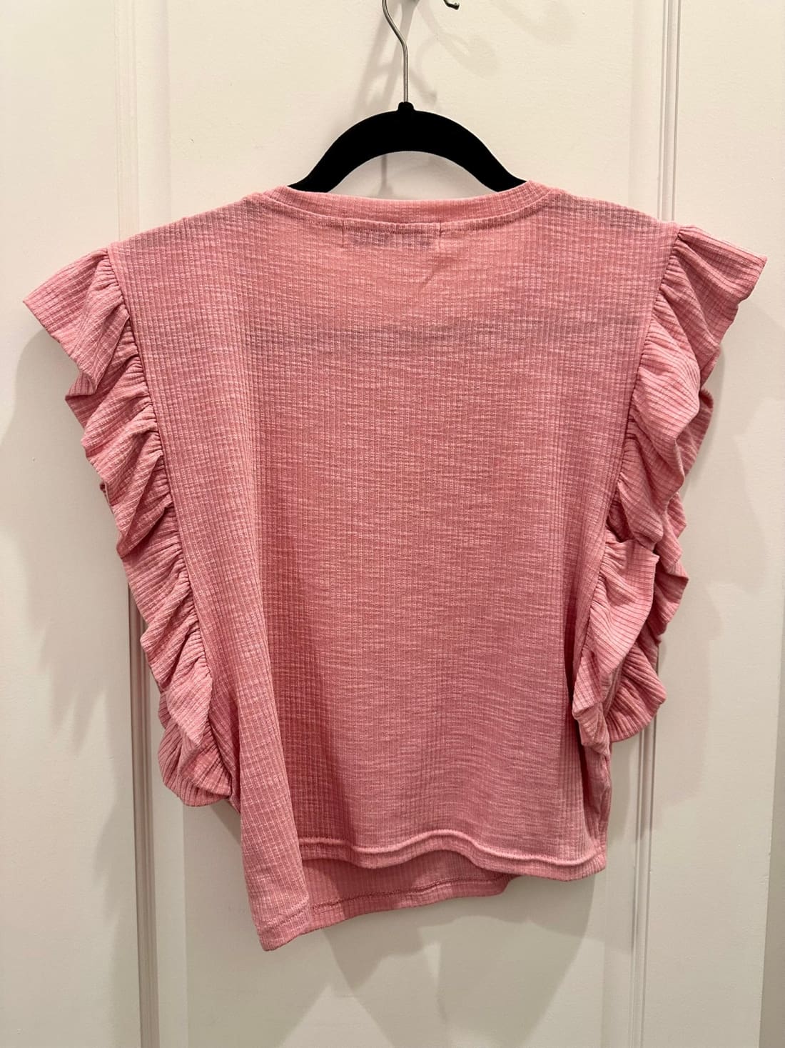 Especially Sweet Ruffle Sleeve Crop Top - Limited Quantities