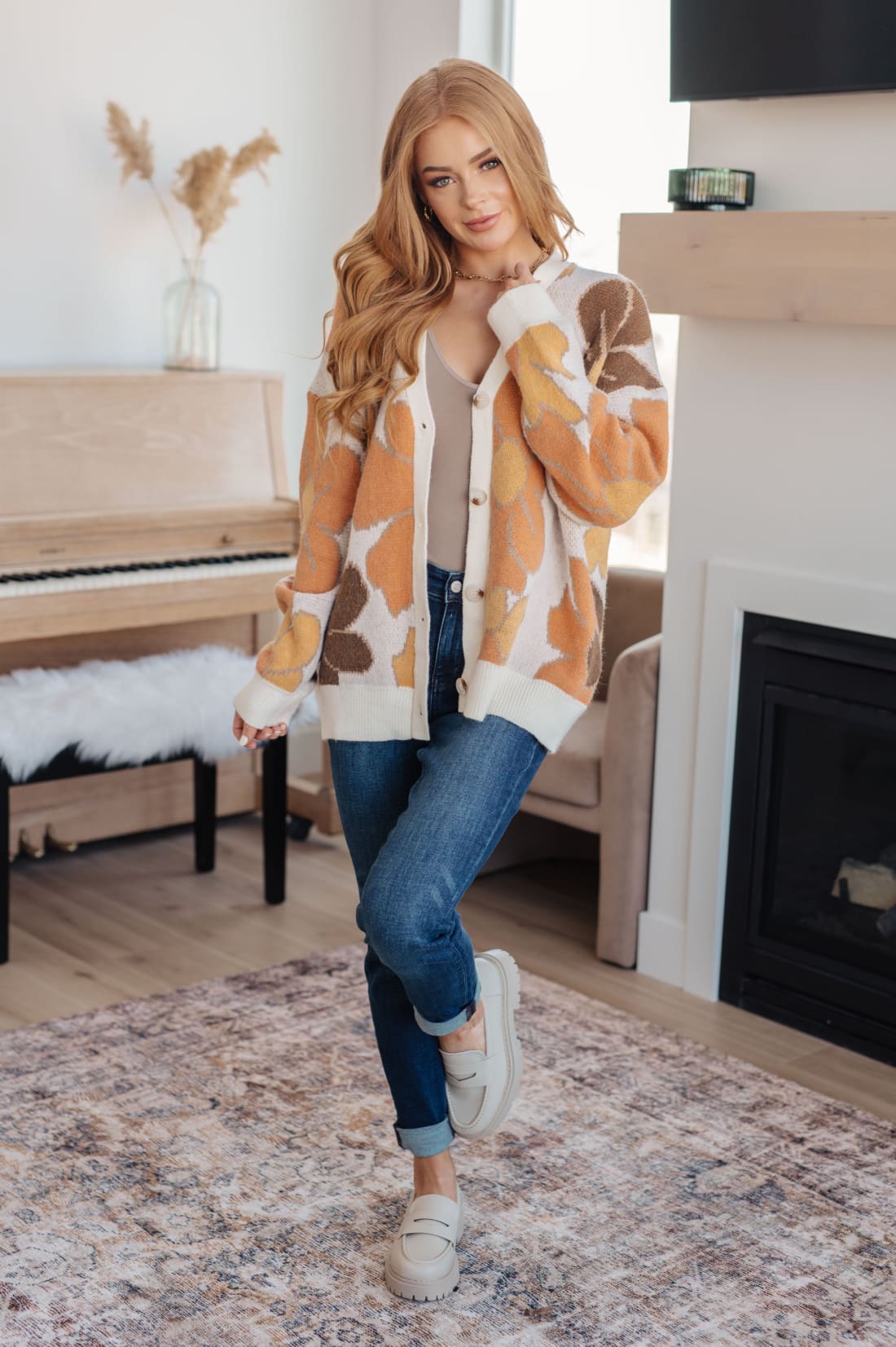 Exquisitely Mod Floral Cardigan | Sweaters & Cardigans