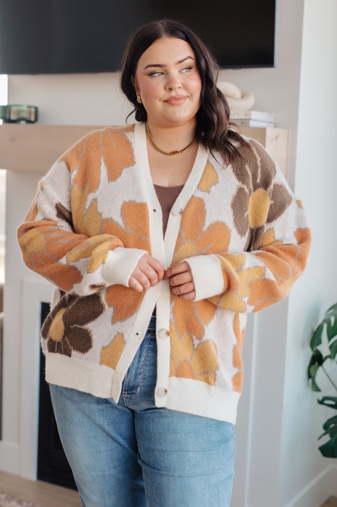 Exquisitely Mod Floral Cardigan | Sweaters & Cardigans