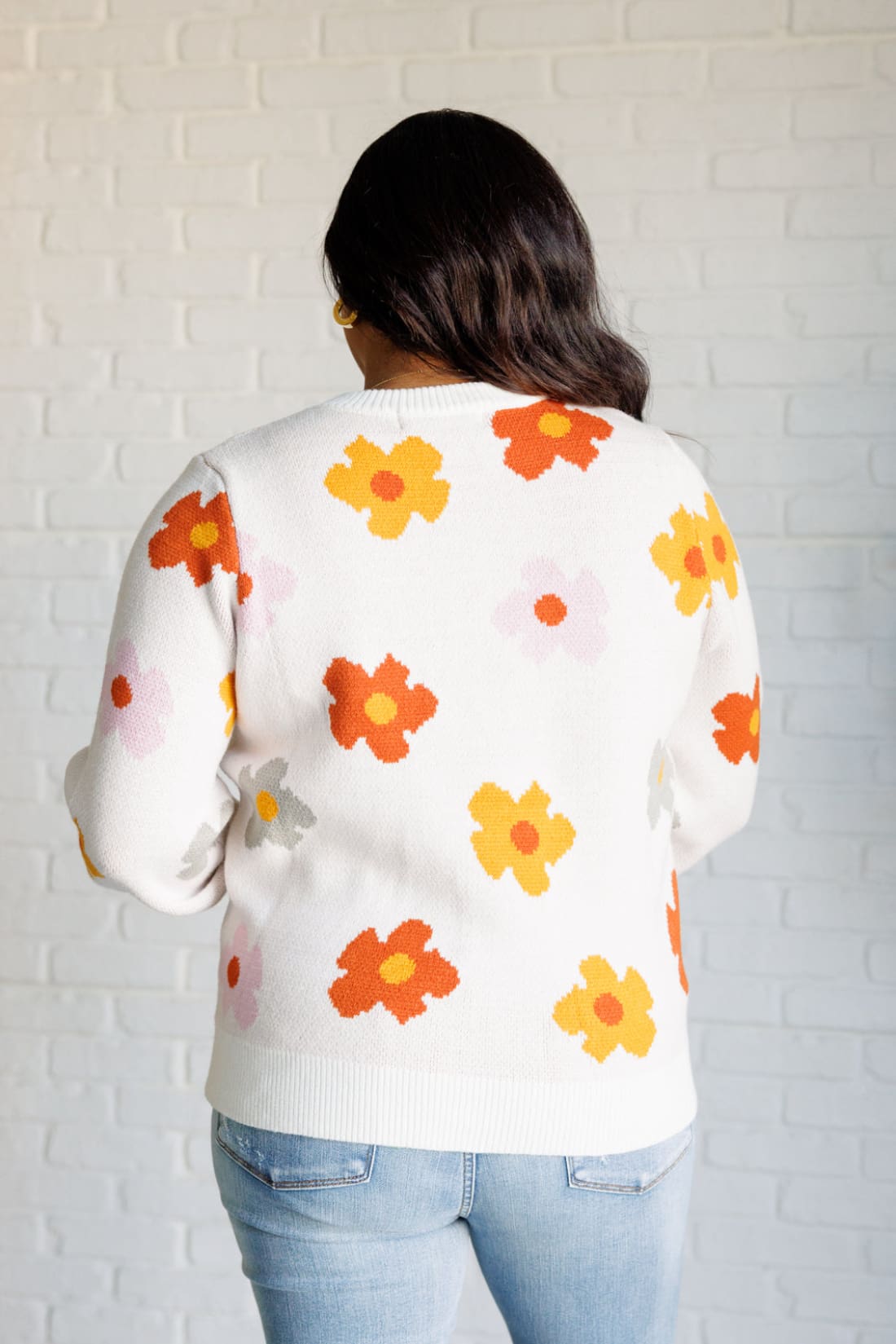 Falling Flowers Floral Sweater | Sweaters & Cardigans