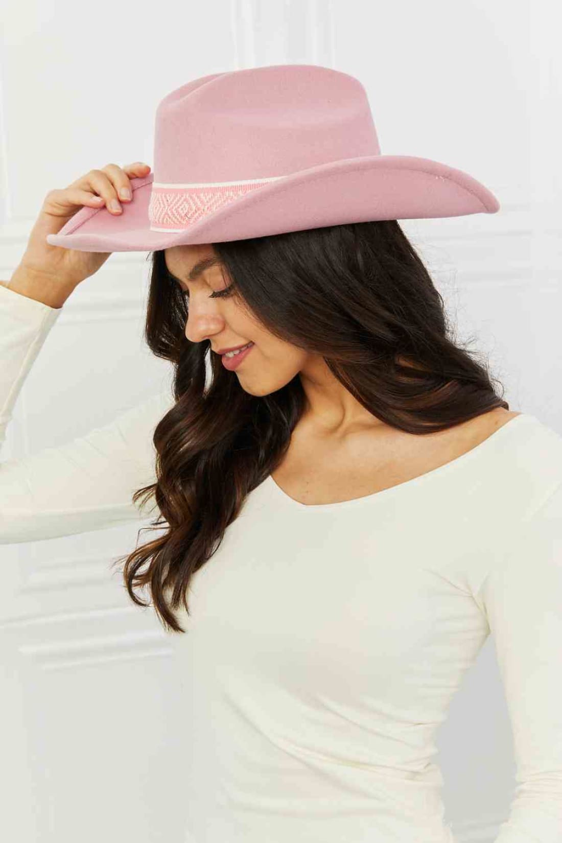 Fame Western Cutie Cowboy Hat in Pink | Hat