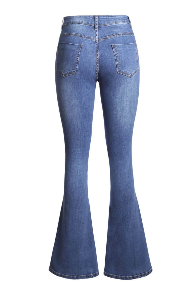 Fashion Boutique Light Blue Wash Vintage Flared Leg Jeans