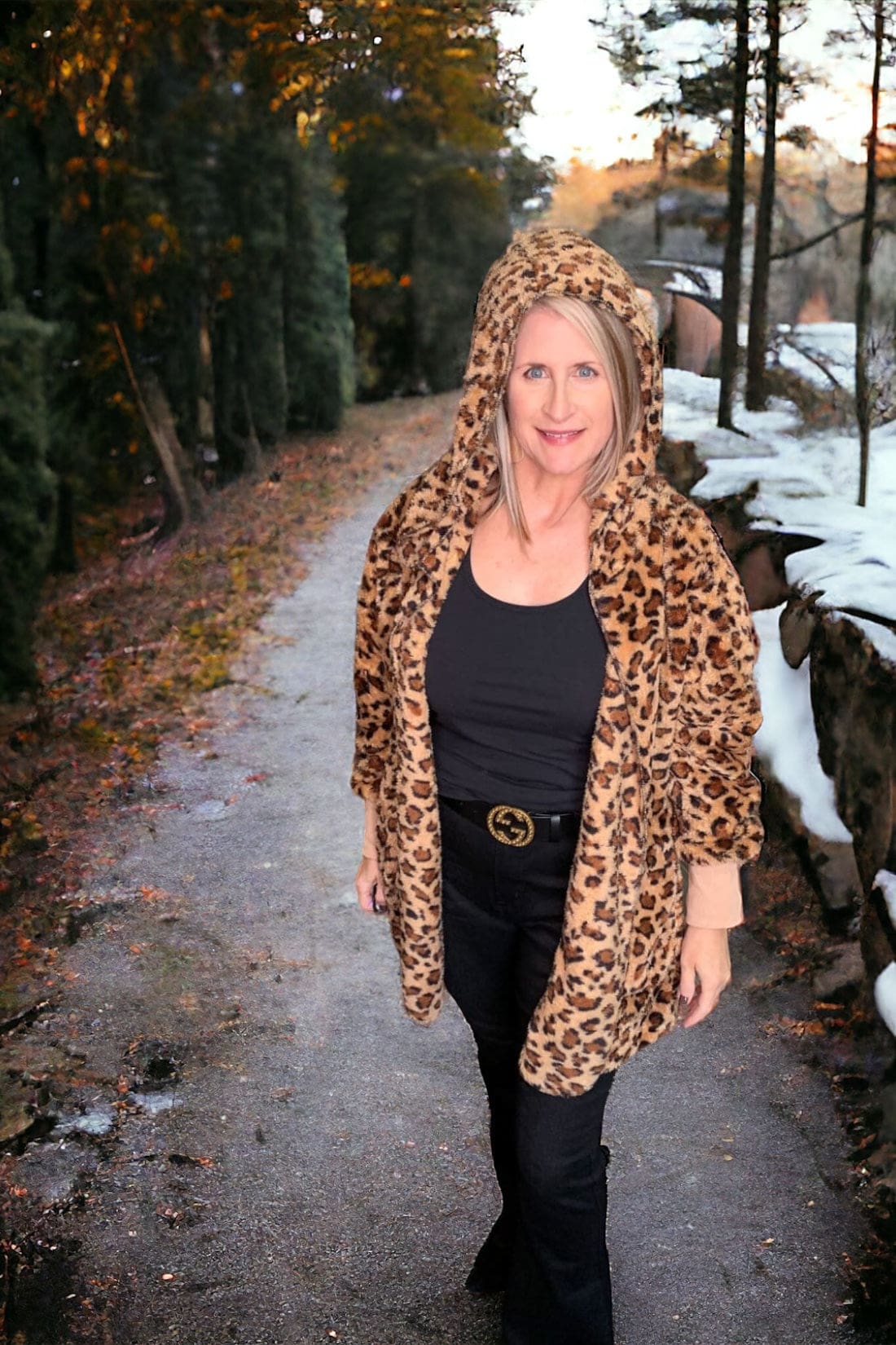 Favorite Fleece Faux Fur Coat - Leopard | Coats & Jackets