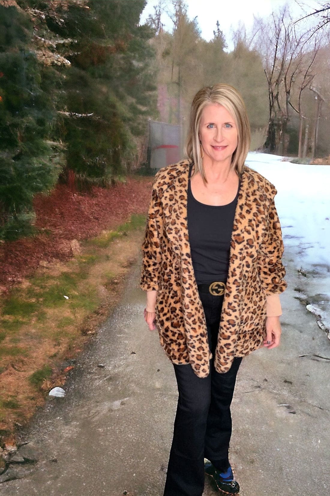 Favorite Fleece Faux Fur Coat - Leopard | Coats & Jackets