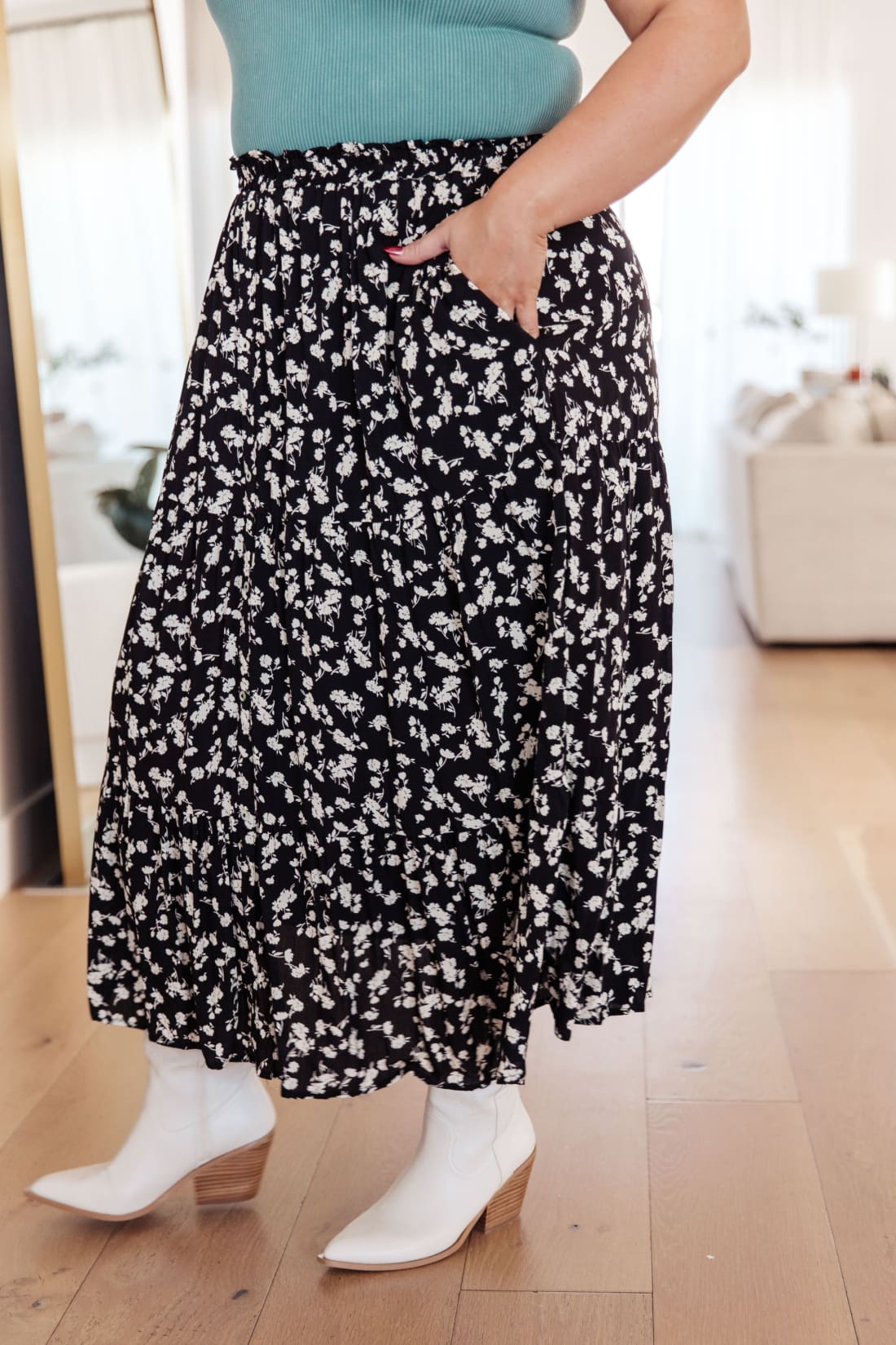 Fielding Flowers Floral Skirt | midi skirt