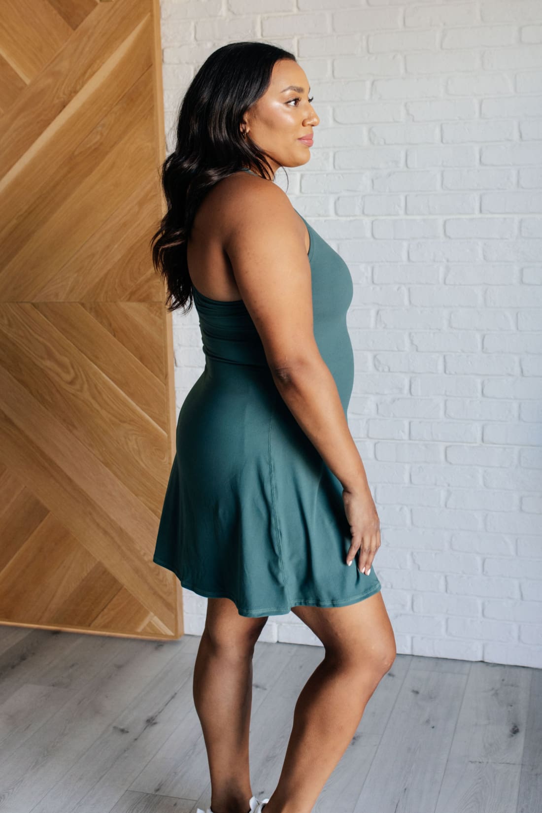 First Serve Dress in Everglade Green | Athleisure