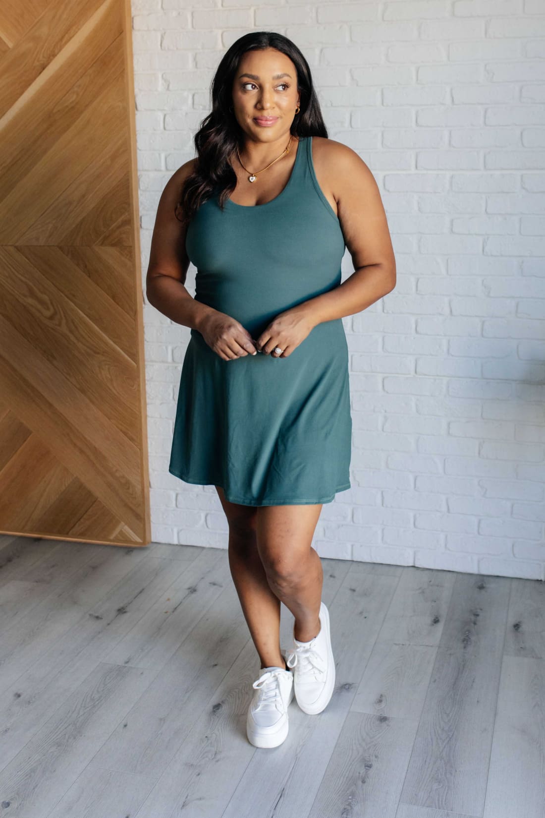 First Serve Dress in Everglade Green | Athleisure