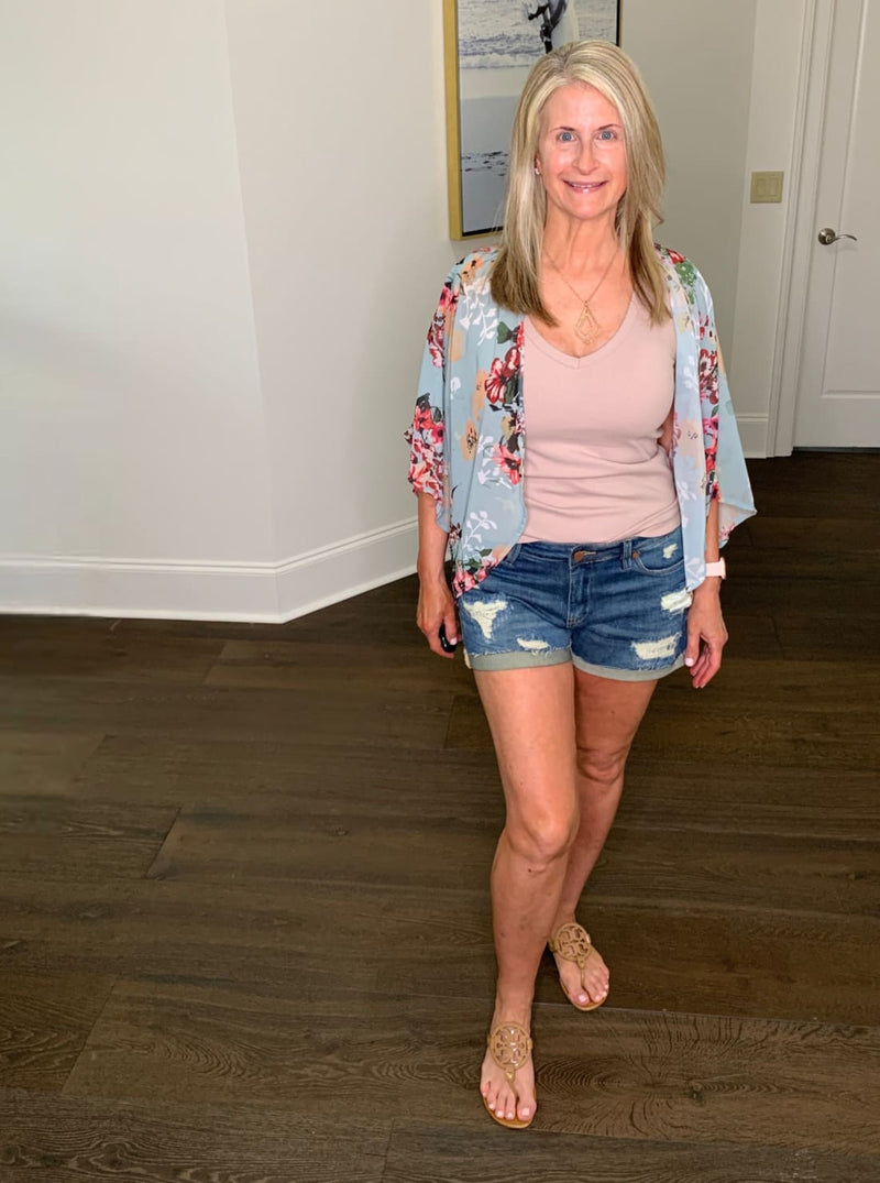 Floral Chiffon Kimono