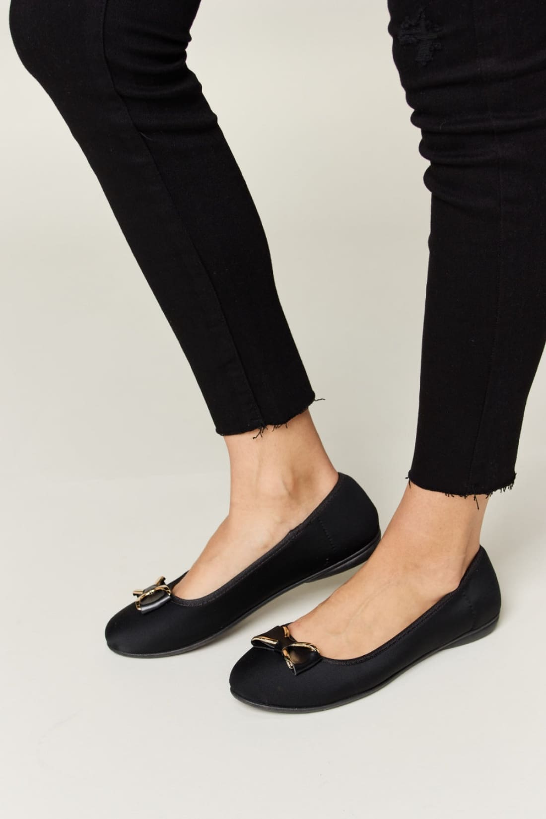 Forever Link Metal Buckle Flat Loafers | Flats