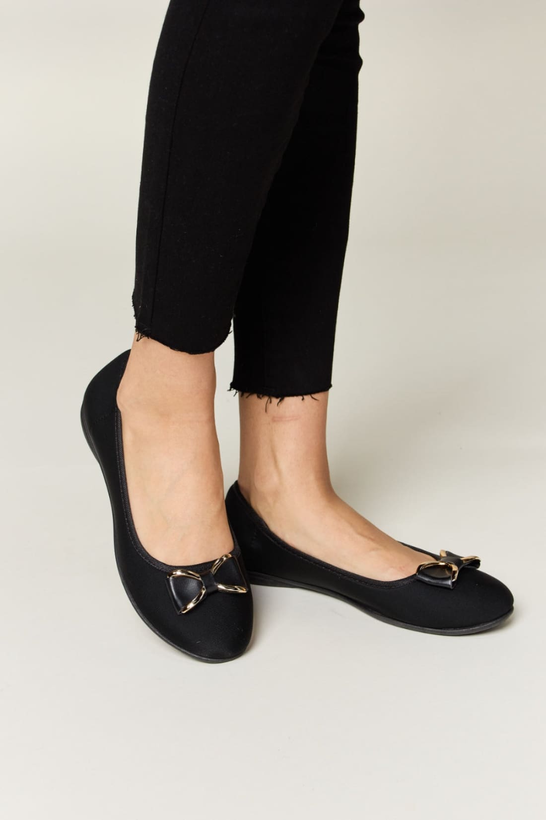 Forever Link Metal Buckle Flat Loafers | Flats