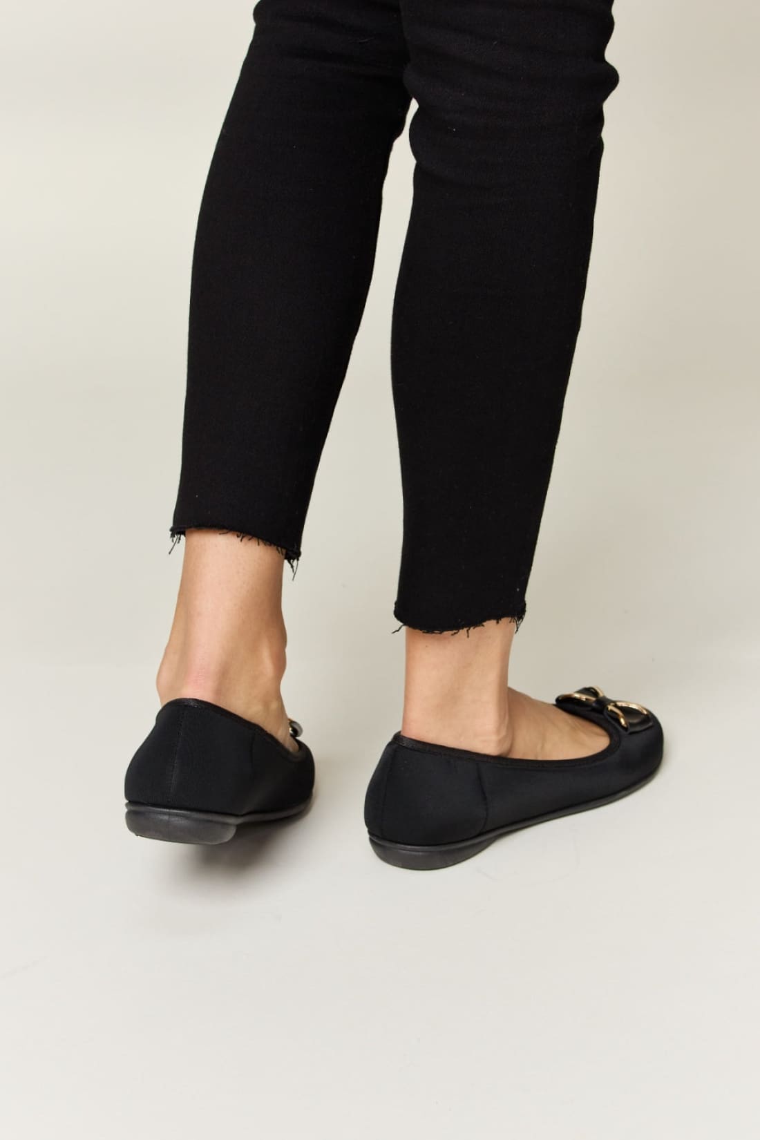 Forever Link Metal Buckle Flat Loafers | Flats