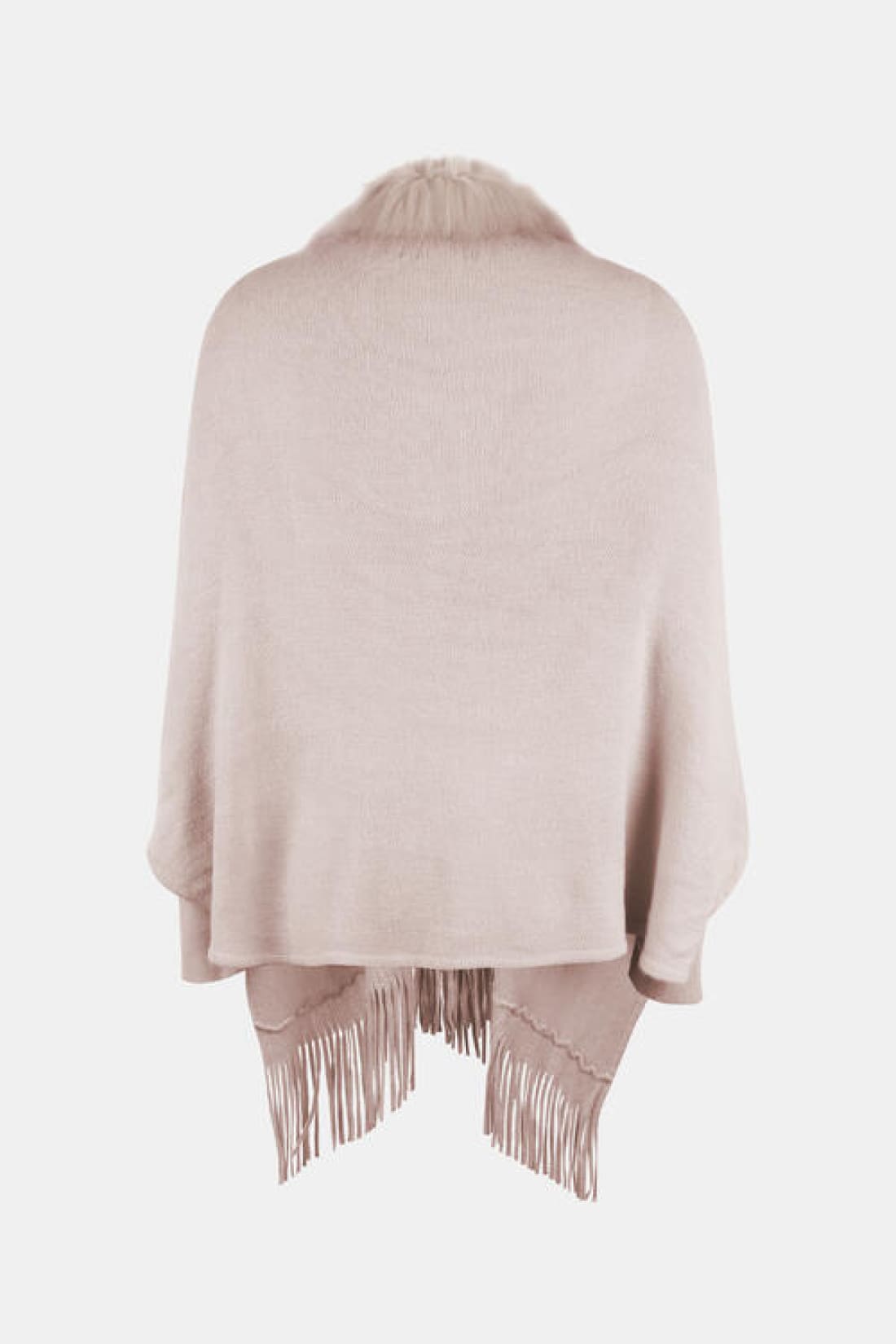 Fringe Open Front Long Sleeve Poncho | Ponchos