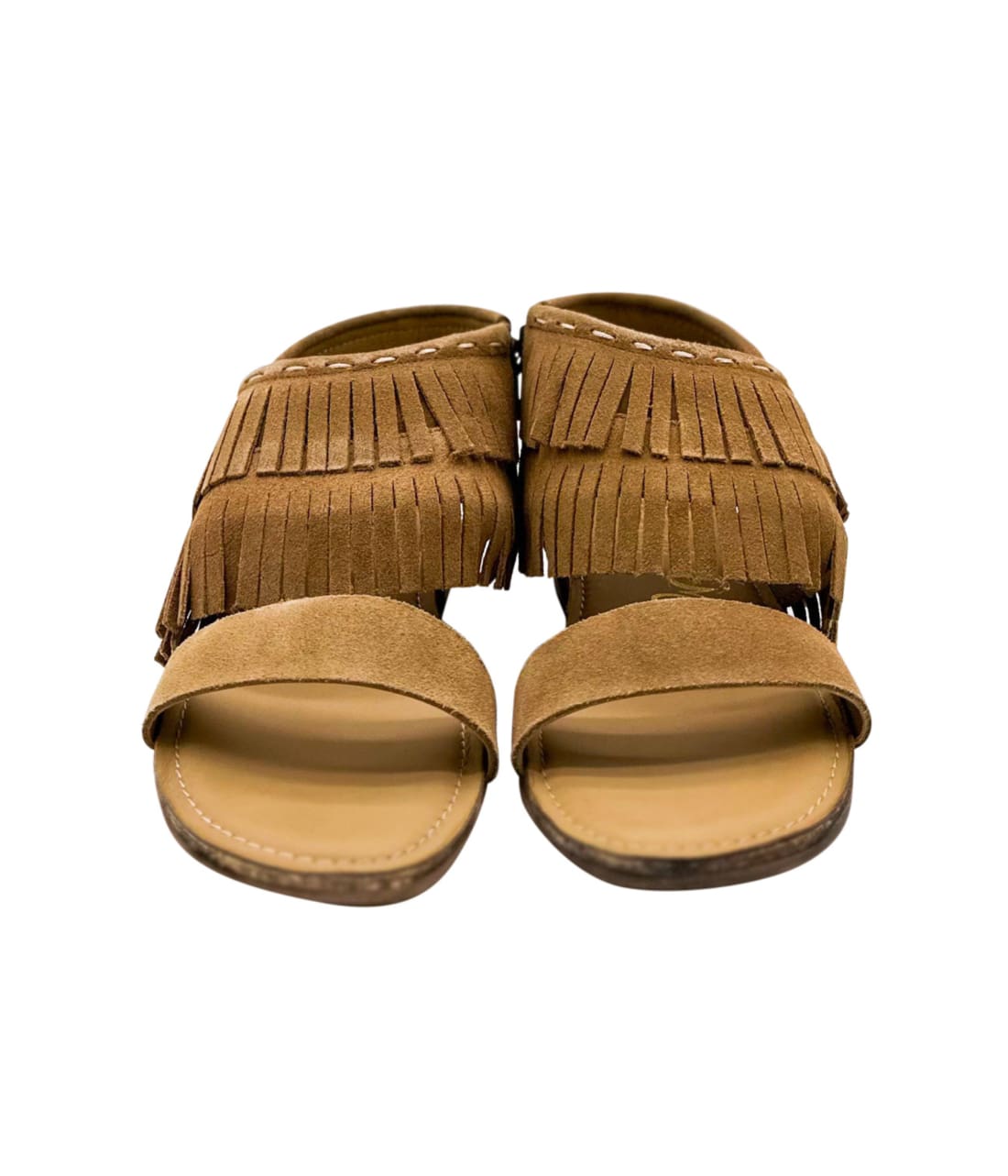 Fringe Star Sandal in Tan | sandals