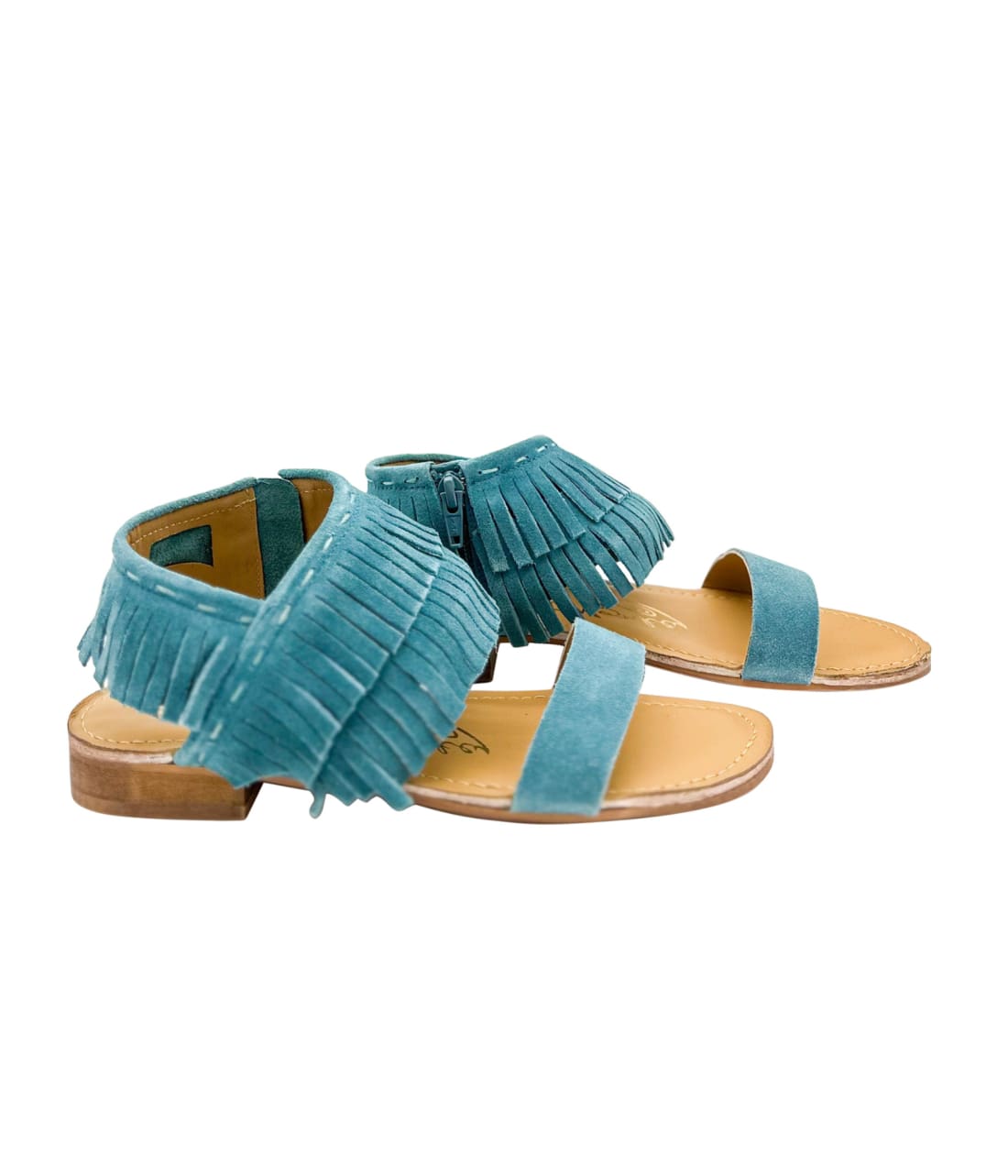 Fringe Star Sandal in Teal | sandals