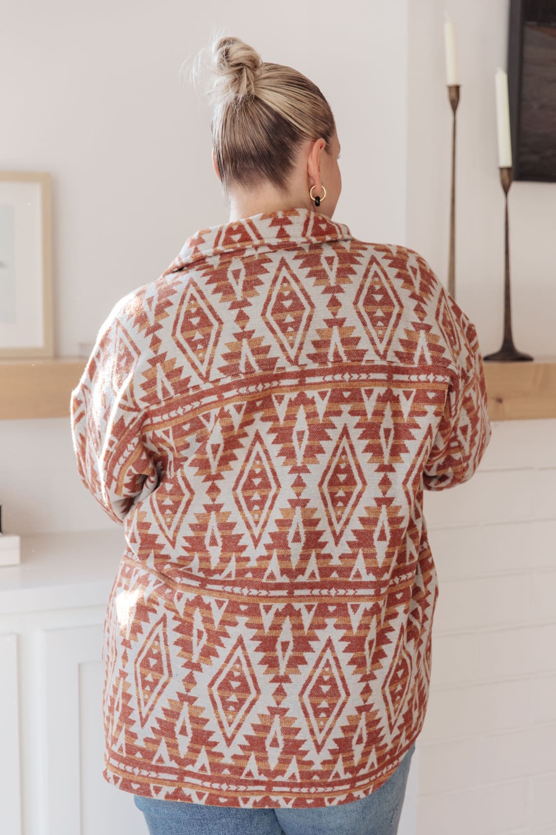 Gather Round Aztec Shacket | Layers