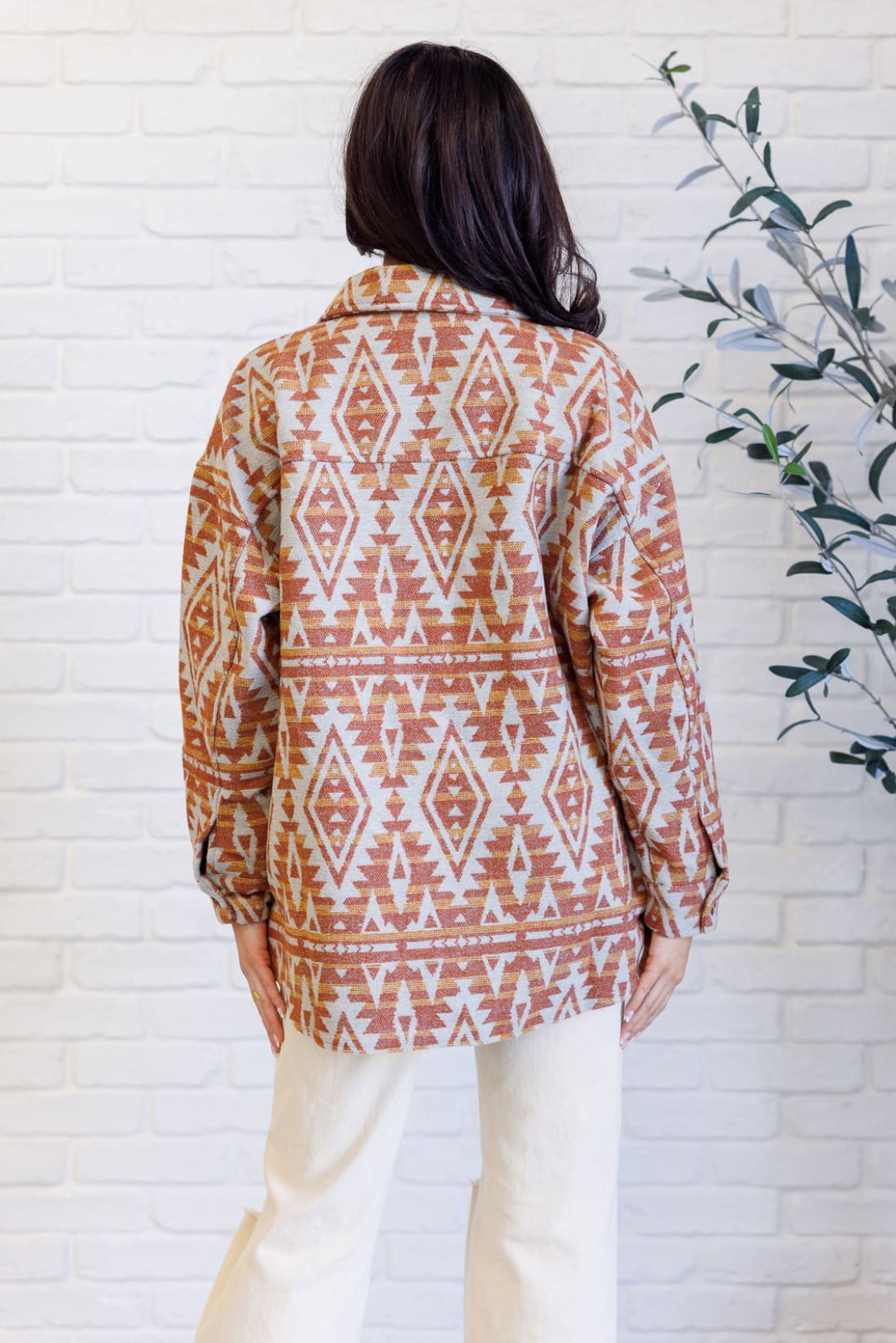 Gather Round Aztec Shacket | Layers