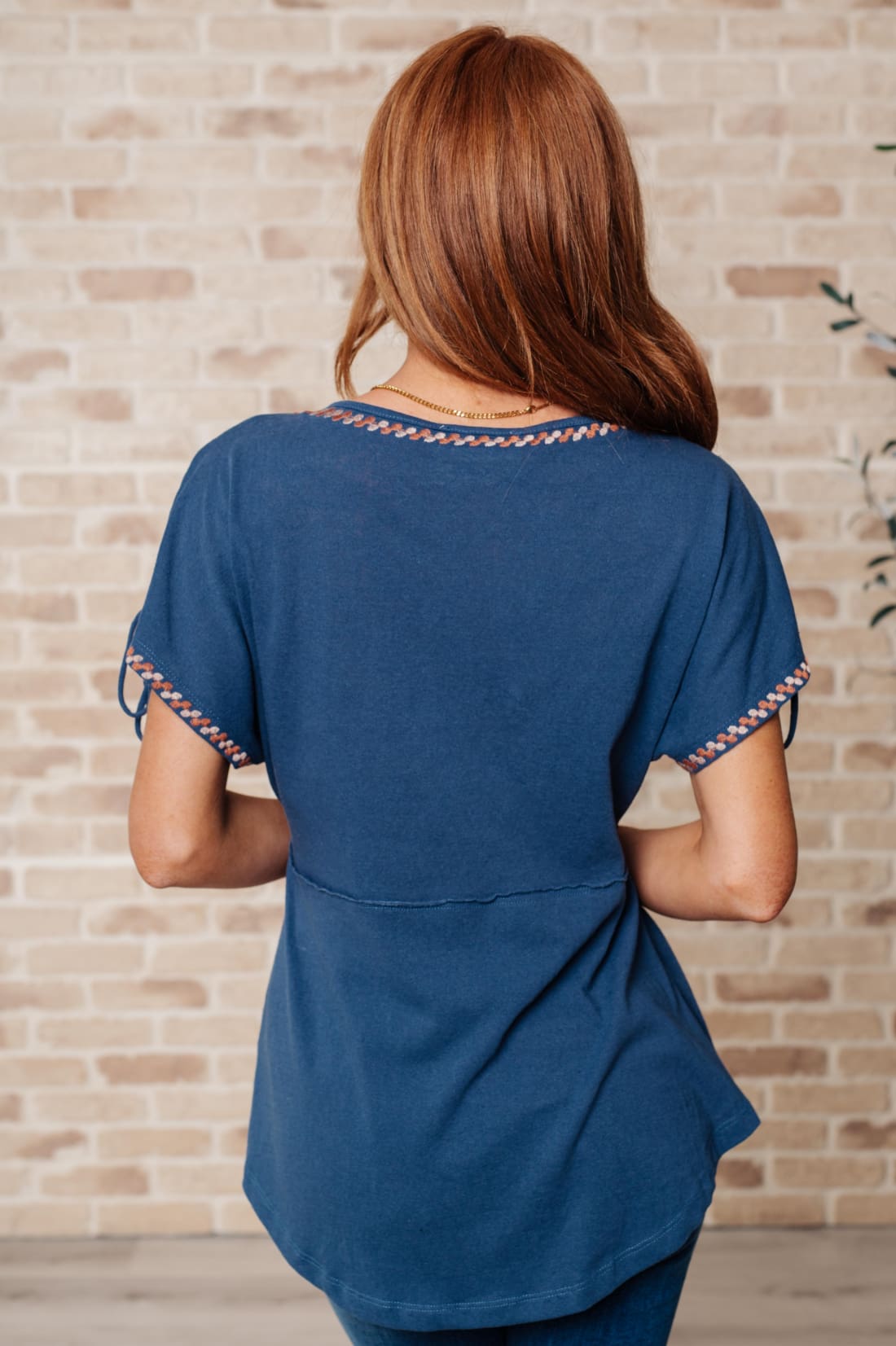 Greece Lightning V-Neck Blouse | Tops