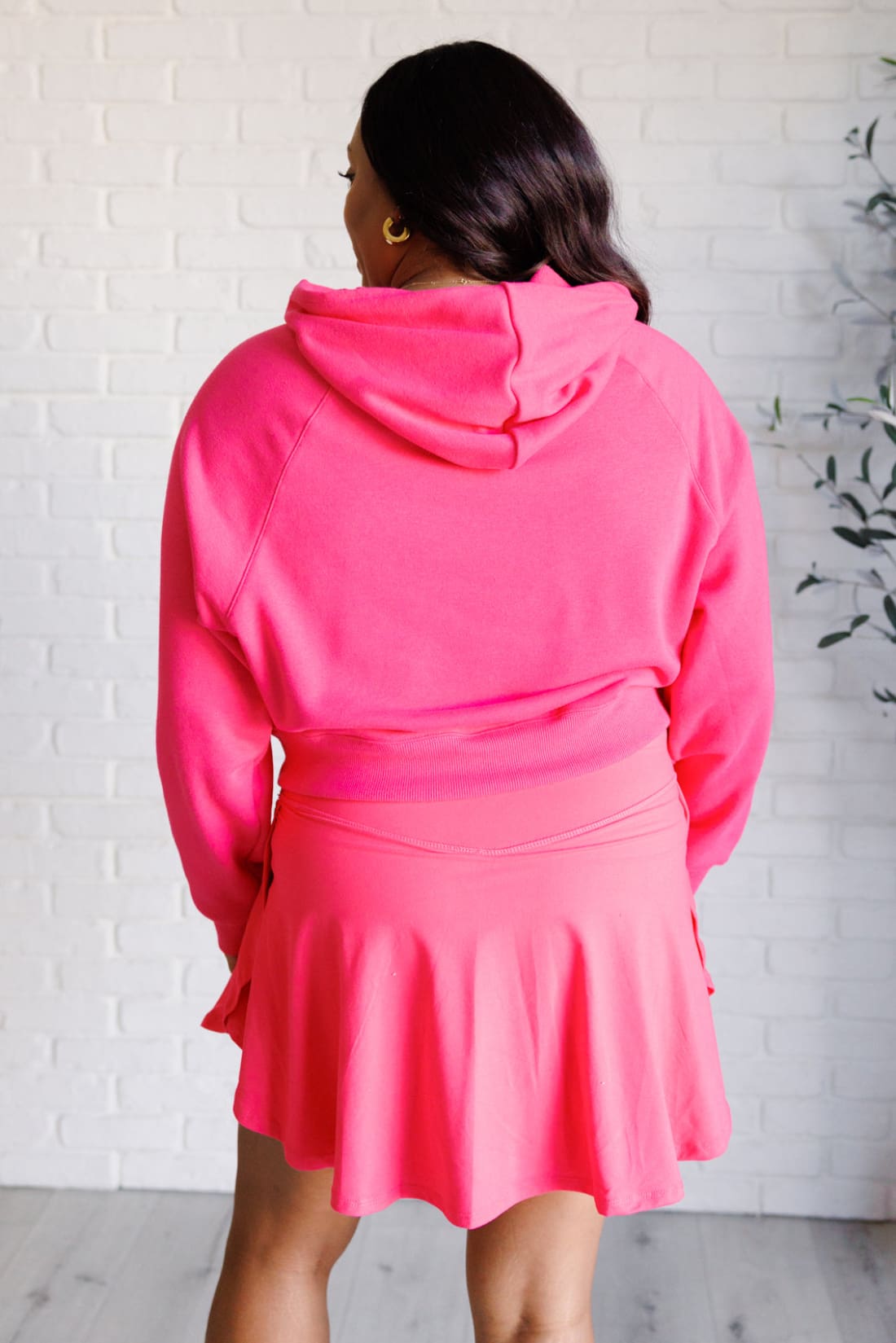 Had Me in the First Half Pullover Hoodie in Flamingo Pink | Sweatshirts & Hoodies