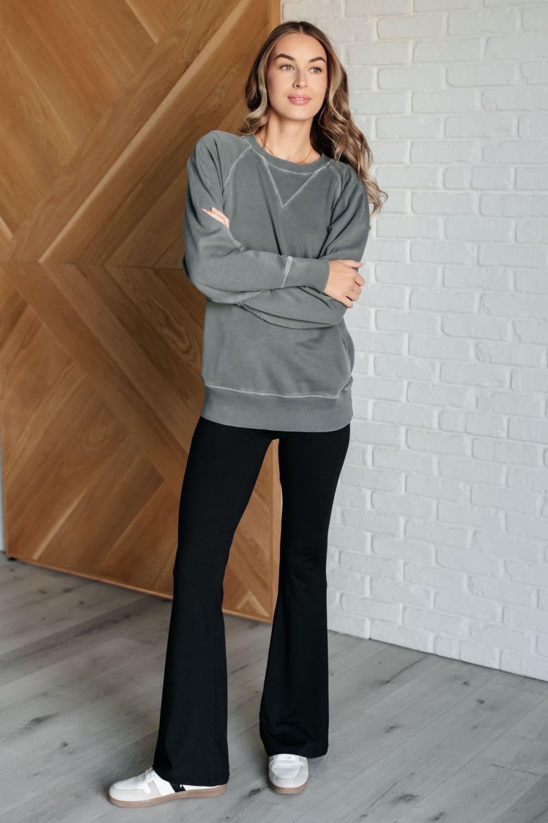 Hands Down Favorite Sweatshirt in Ash Jade | Athleisure