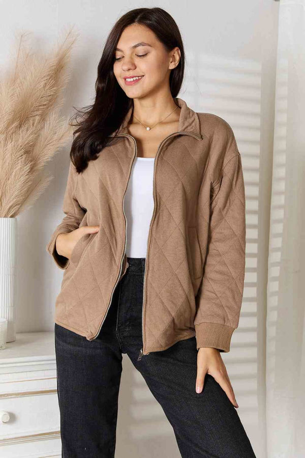 Heimish Full Size Zip - Up Jacket with Pockets | Jackets & Coats