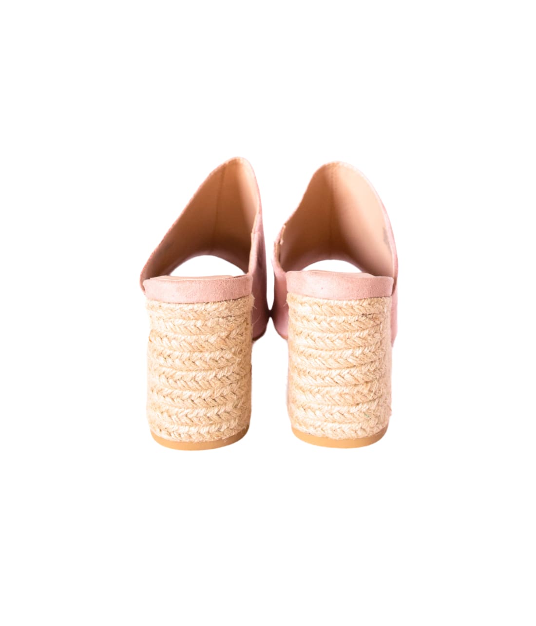 Suede Open Toe Mules in Blush | mules