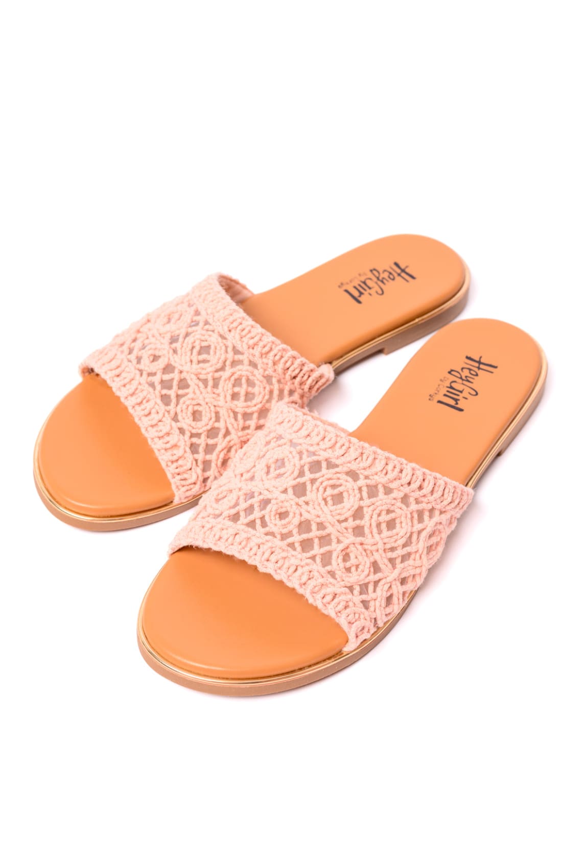 Hey Beach Crochet Flat Sandals in Pink | sandals