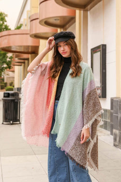 High Low Dip Dye Kimono | Ponchos