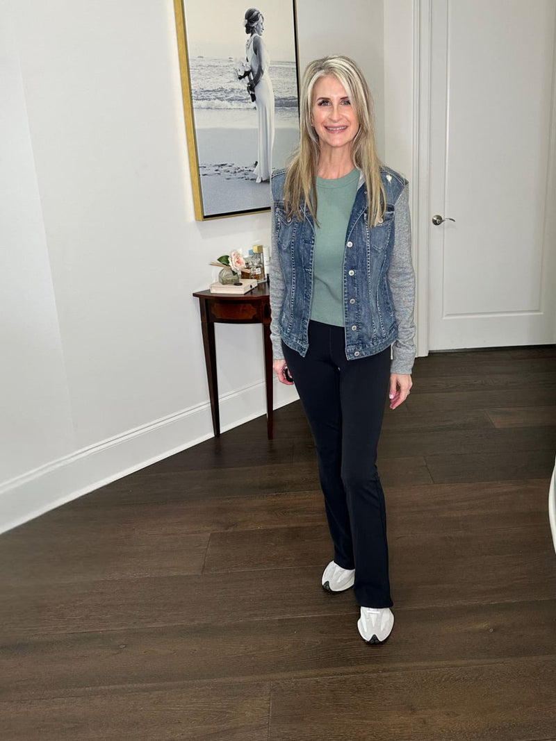 Hooded Sweatshirt Jean Jacket - Editor’s Picks