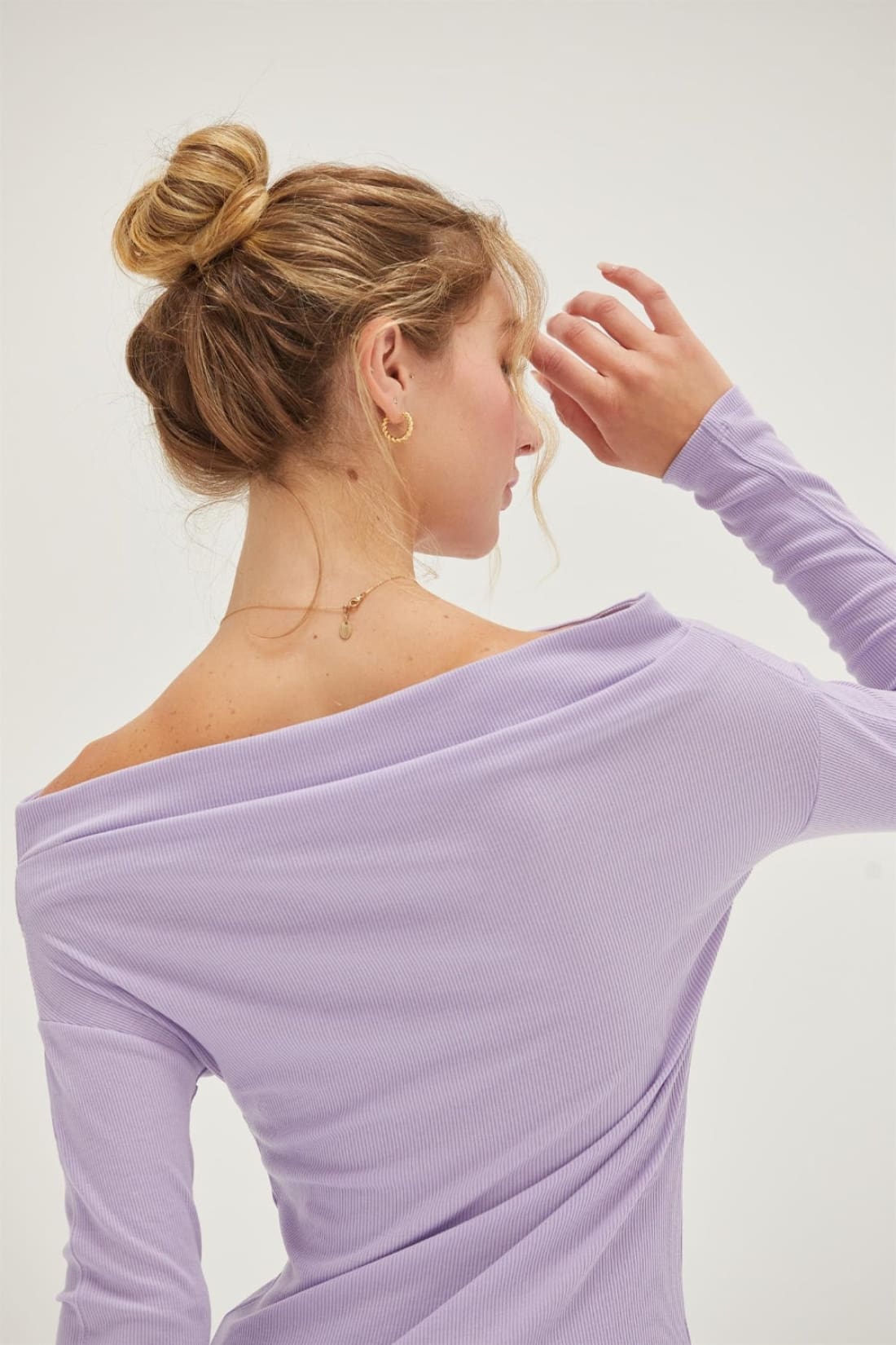 HYFVE Off Shoulder Ribbed Knit Top | Long Sleeve Tops