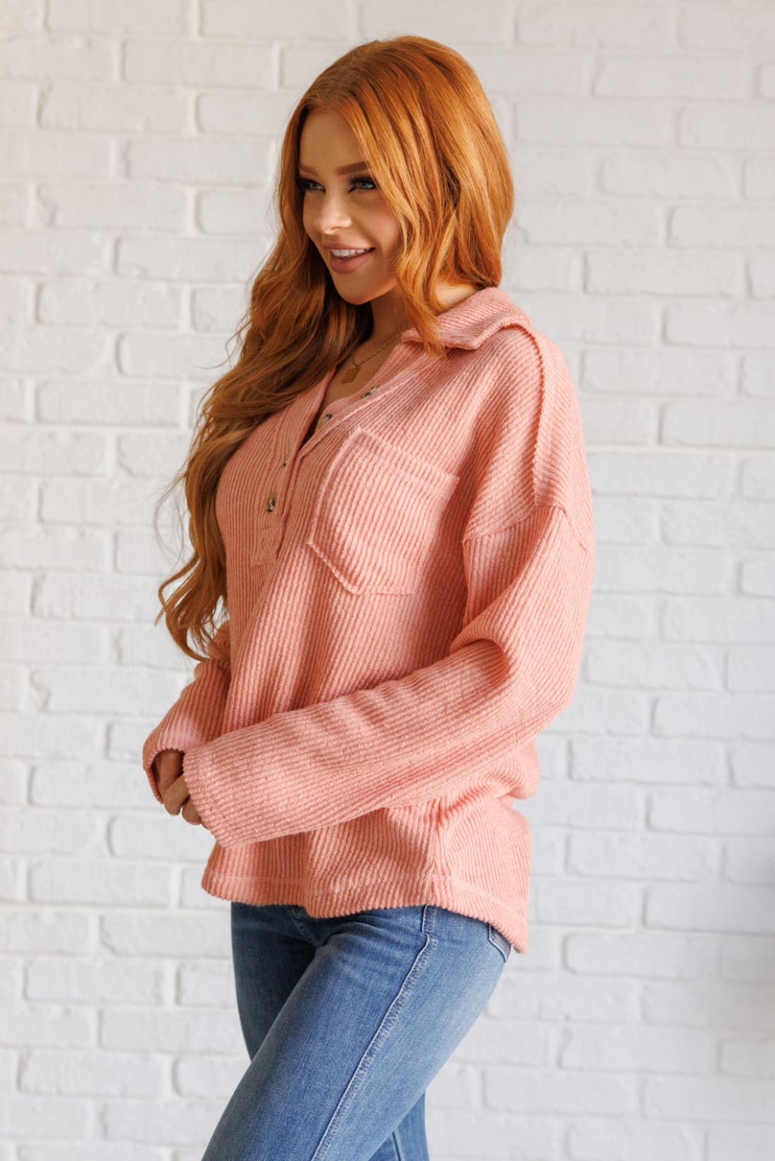 If You Want Forever Ribbed Knit Pullover | Tops