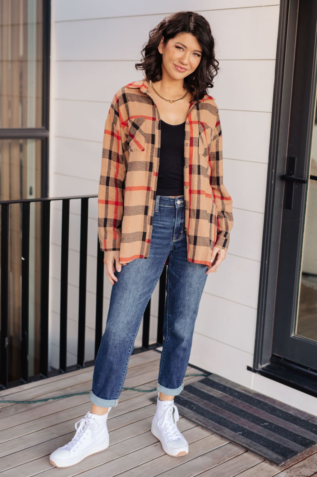 Is It Really Oversized Plaid Button Up | Tops