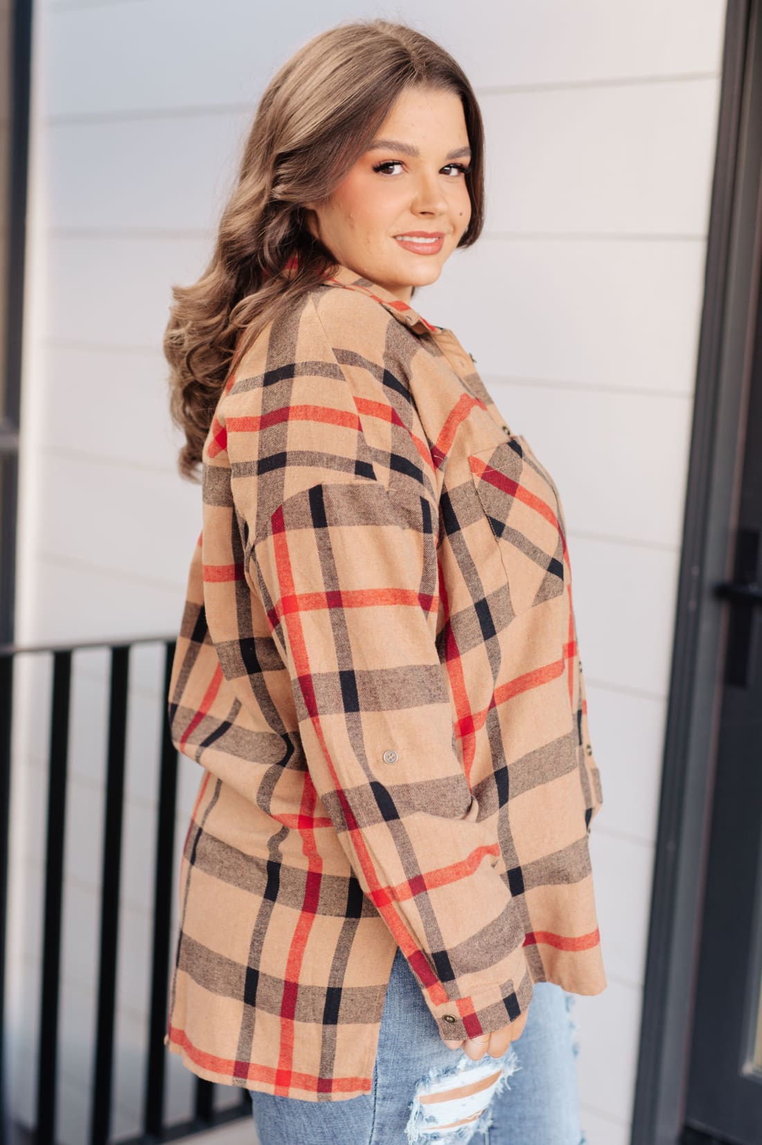 Is It Really Oversized Plaid Button Up | Tops