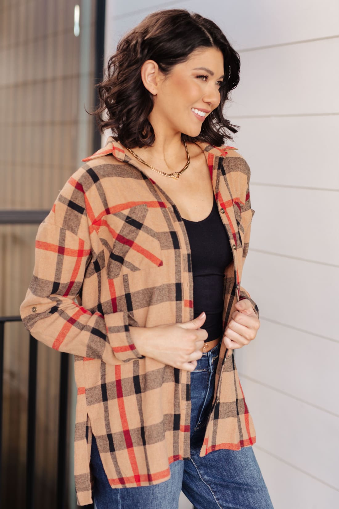 Is It Really Oversized Plaid Button Up | Tops