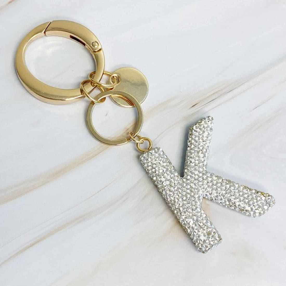 It Girl Glam Initial Key Chain - Crystal Clear | Keychains