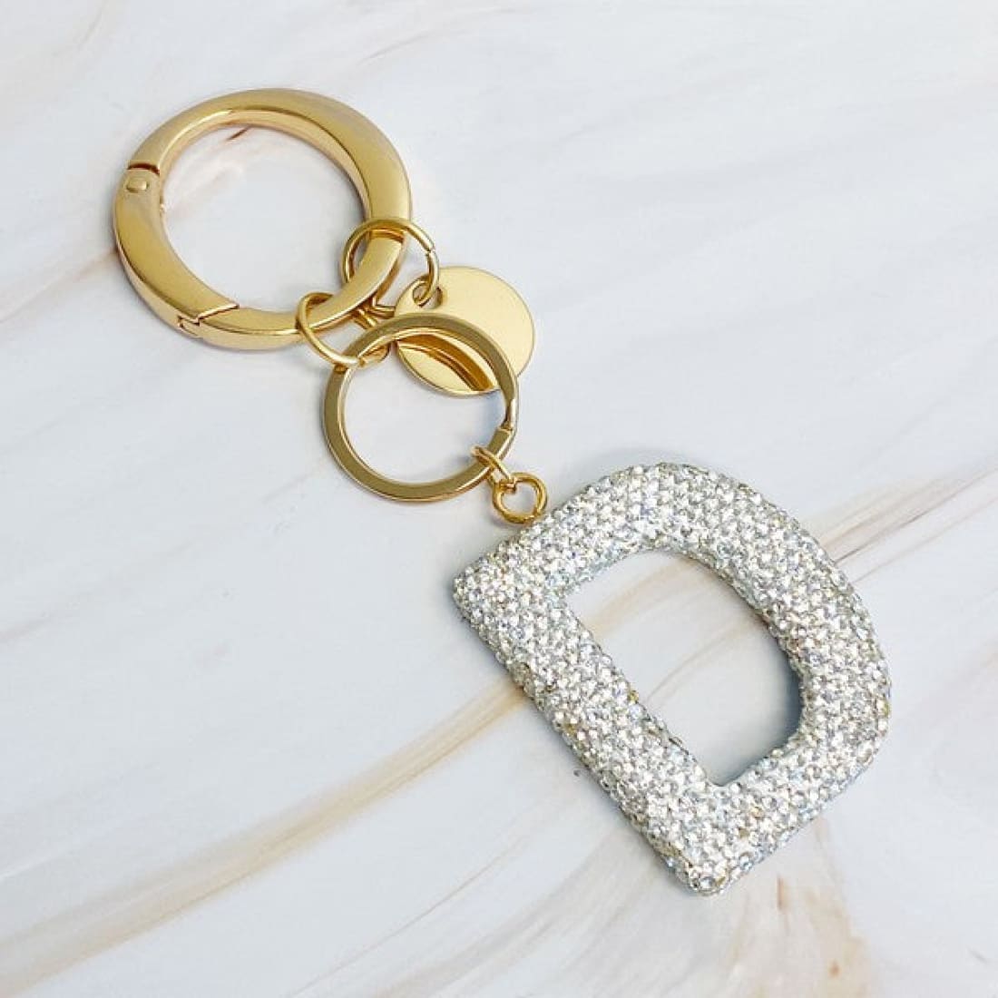 It Girl Glam Initial Key Chain - Crystal Clear | Keychains