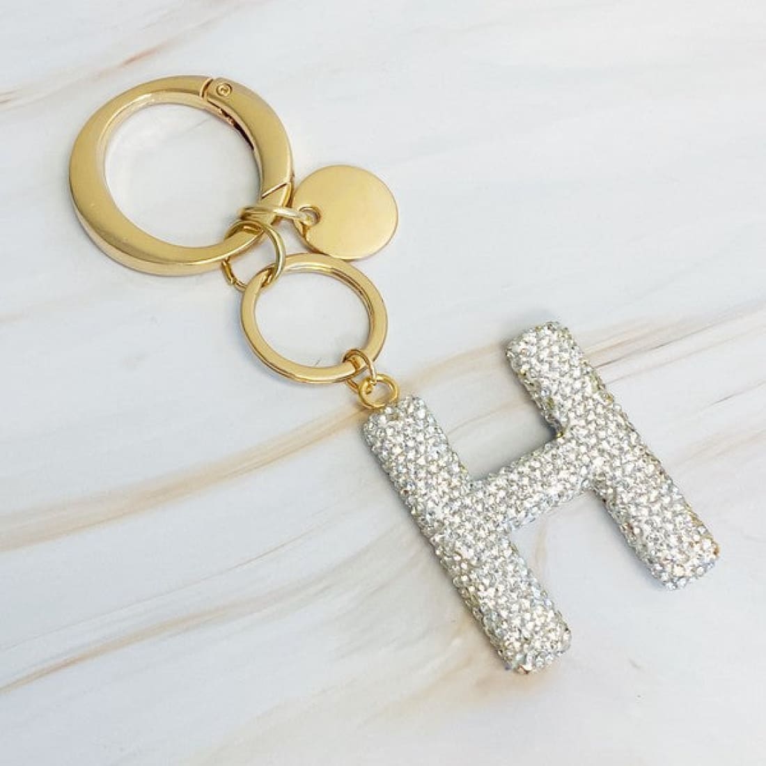 It Girl Glam Initial Key Chain - Crystal Clear | Keychains