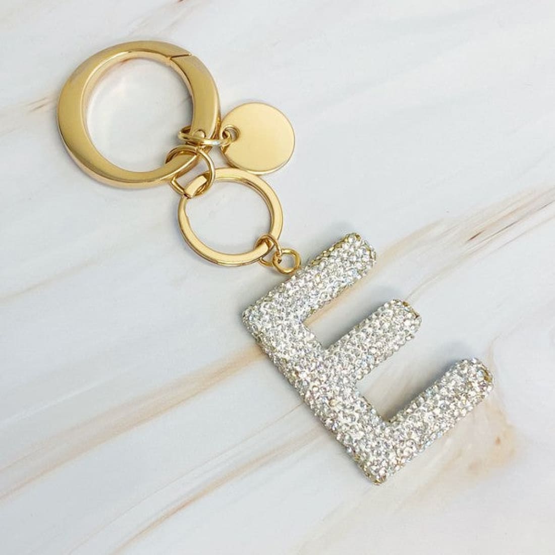 It Girl Glam Initial Key Chain - Crystal Clear | Keychains