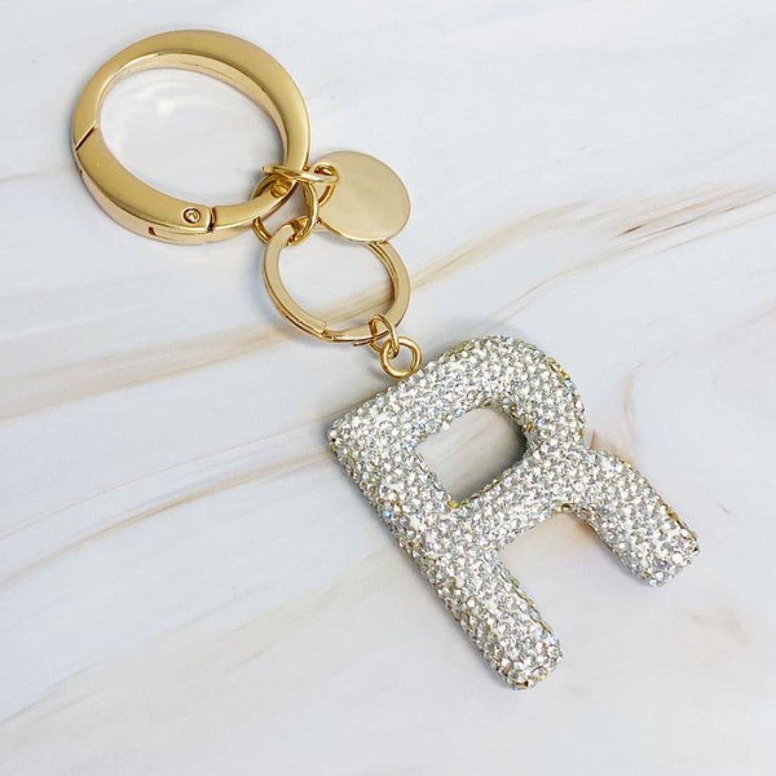 It Girl Glam Initial Key Chain - Crystal Clear | Keychains