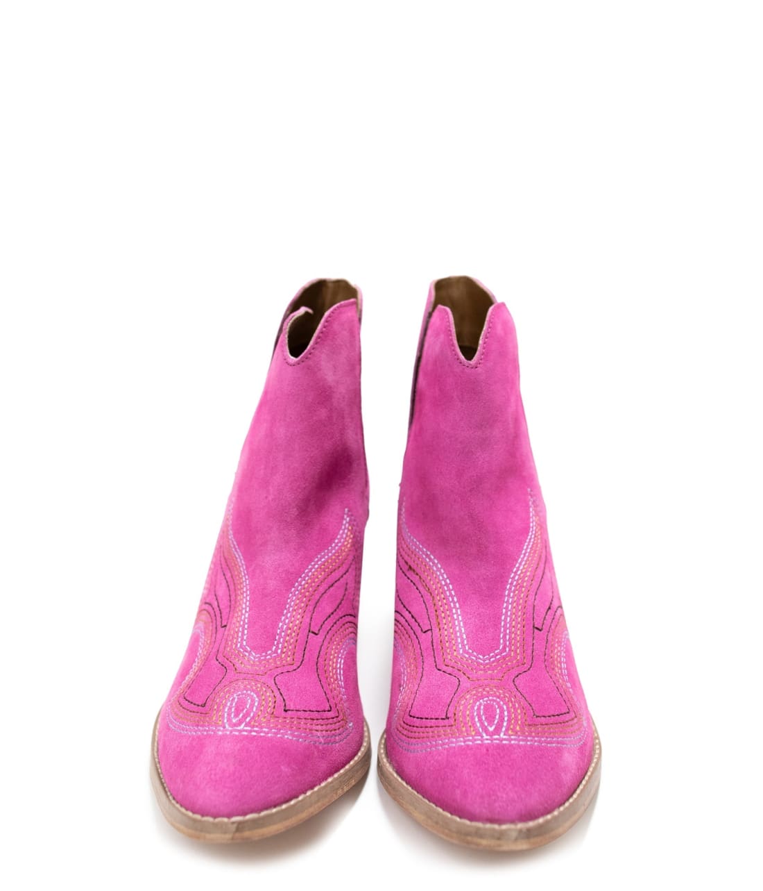 Genuine Suede Journee Ankle Boots in Magenta | boots